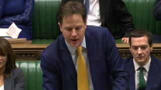 Nick Clegg at Prime Minister's Questions