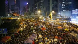 Pro-democracy protesters