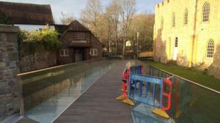 Glass bridge in Taunton