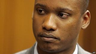 South African President Jacob Zuma's son Duduzane Zuma at the Randburg Margistrate Court on 4 November 2014