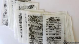 photo of some of the pages of the almanac