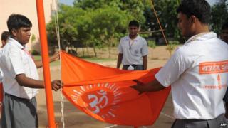 File photo of members of Hindu hardline group Bajrang Dal