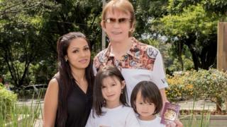Sean McCarthy with wife and daughters