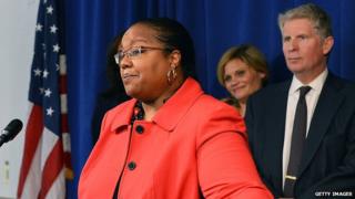 Kym Worthy at New York City press conference