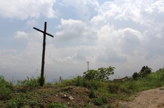 A cross on the dump