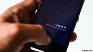 Uber mobile app