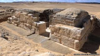 Overall view of the tomb of Queen Khentkaus III from the northeast