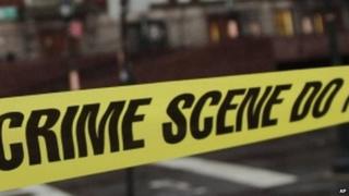 Police tape, file pic
