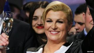 Croatian president-elect Kolinda Grabar-Kitarovic