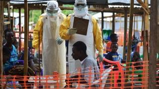 MSF Ebola workers in Sierra Leone