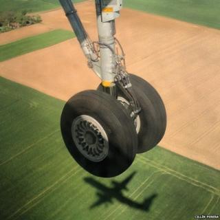 Wheels of an aeroplane