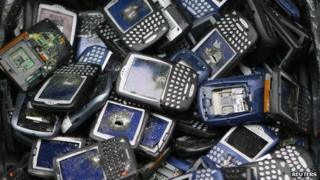 Broken Blackberry phones
