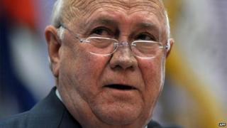 FW de Klerk on 2 February 2010 in Cape Town