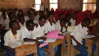 Students at a primary school in Mandera, Kenya