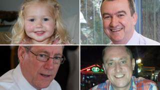 Composite image of the four people killed