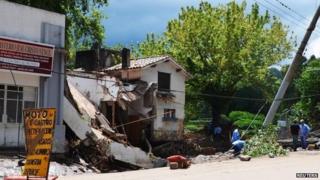 Storm destruction in Cordoba, Argentina