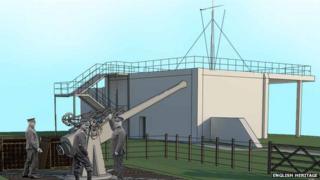 Fortress Dover and WWI gun emplacement