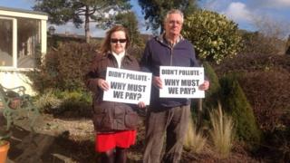 Residents Julie Hinchliffe and Peter Taylor