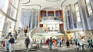 Artists impression of new atrium