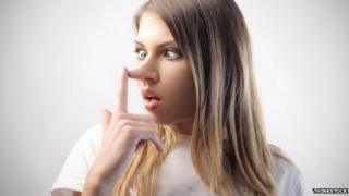 Girl with Pinocchio nose