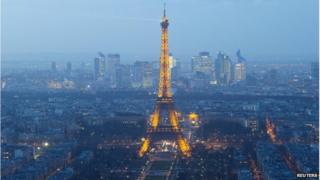 General view of Paris