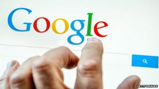 Google on touchscreen