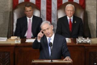 Netanyahu delivers his speech to Congress