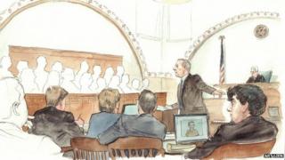 Courtroom sketch