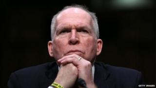 U.S. Assistant to the President for Homeland Security and Counterterrorism John Brennan, nominated by U.S. President Barack Obama to be the next Director of the Central Intelligence Agency, testifies before the Senate Intelligence Committee 7 February 2013