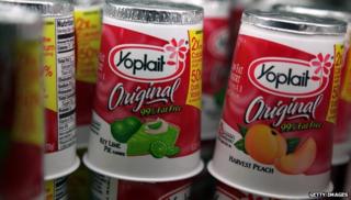 Yoplait yogurt containers