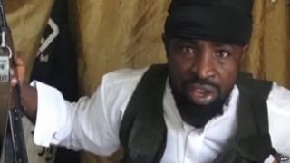A screengrab taken showing Boko Haram leader Abubakar Shekau