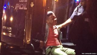 Martese Johnson, 20, was arrested outside a Charlottesville's pub on 18 March.