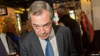 Nigel Farage at the Queen's Head