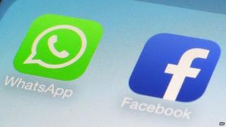 WhatsApp and Facebook app icons
