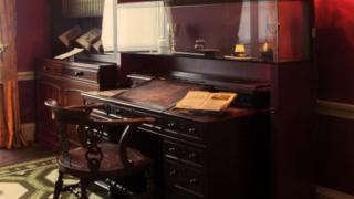 Charles Dickens' desk