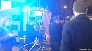 Scene outside Old Street Station