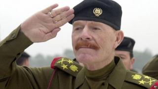 File photograph from 2002 of Izzat Ibrahim al-Douri