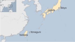 Map of Yonaguni