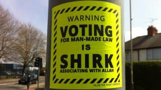 Poster in Leicester