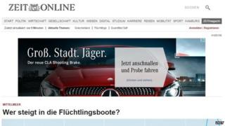 Zeit Online website
