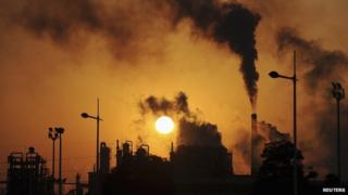File image of pollution from factory in China
