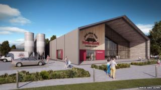 CGI of proposed new Innis and Gunn brewery