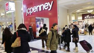 Shoppers in New York