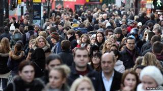 Shoppers in London