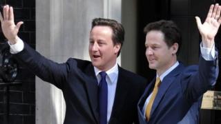 David Cameron and Nick Clegg in May 2010