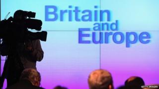 File image from David Cameron's speech on Europe. 23 Jan 2013
