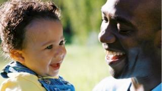 Father and baby