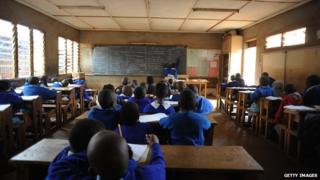 Children in classroom in Nairobi