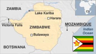 Map of Zimbabwe