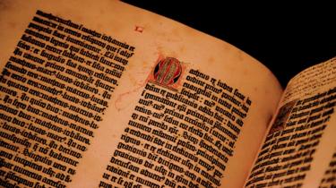 A Gutenberg bible